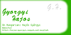 gyorgyi hajos business card